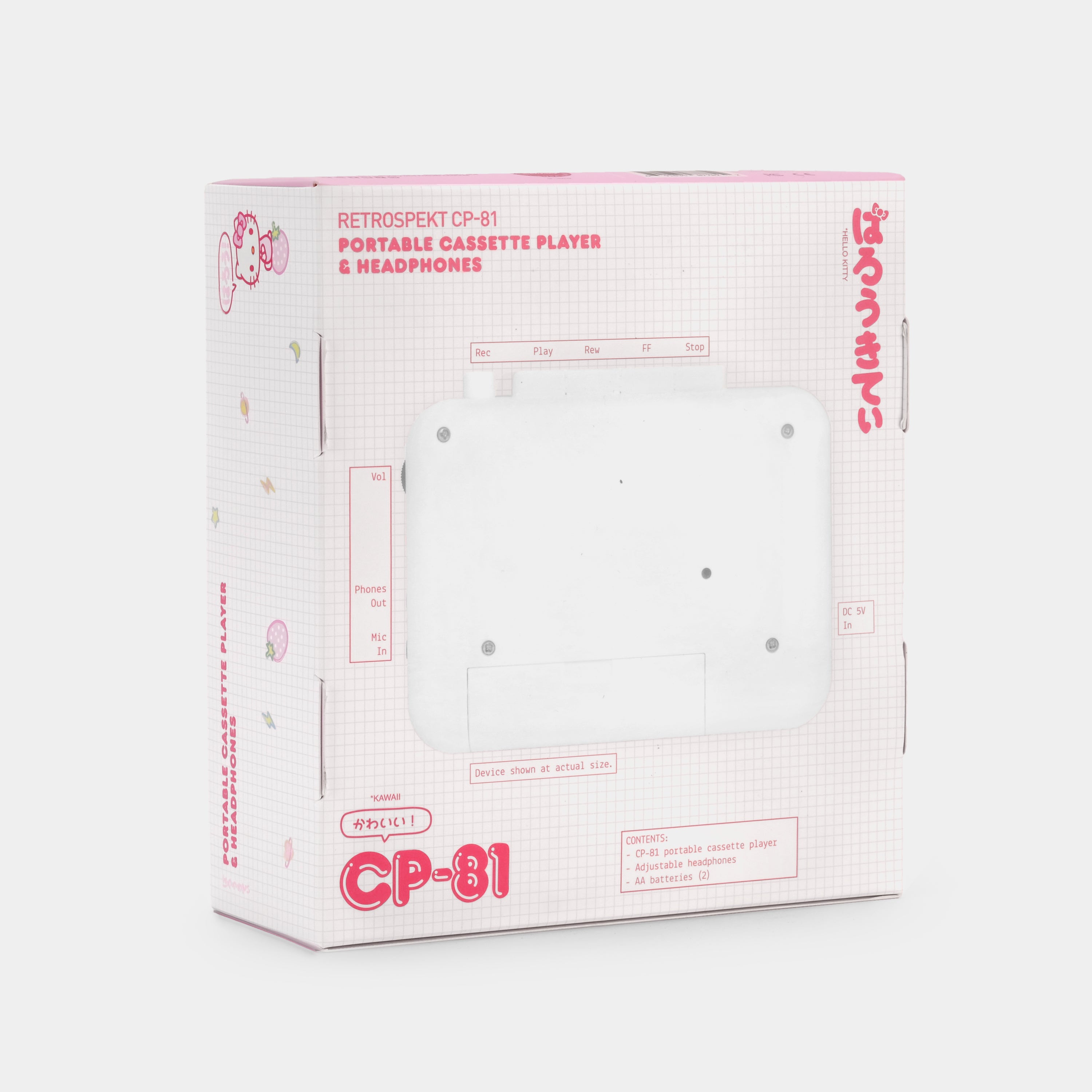 Hello Kitty Strawberry Milk CP-81 Portable Cassette Player In China Cheap Pice