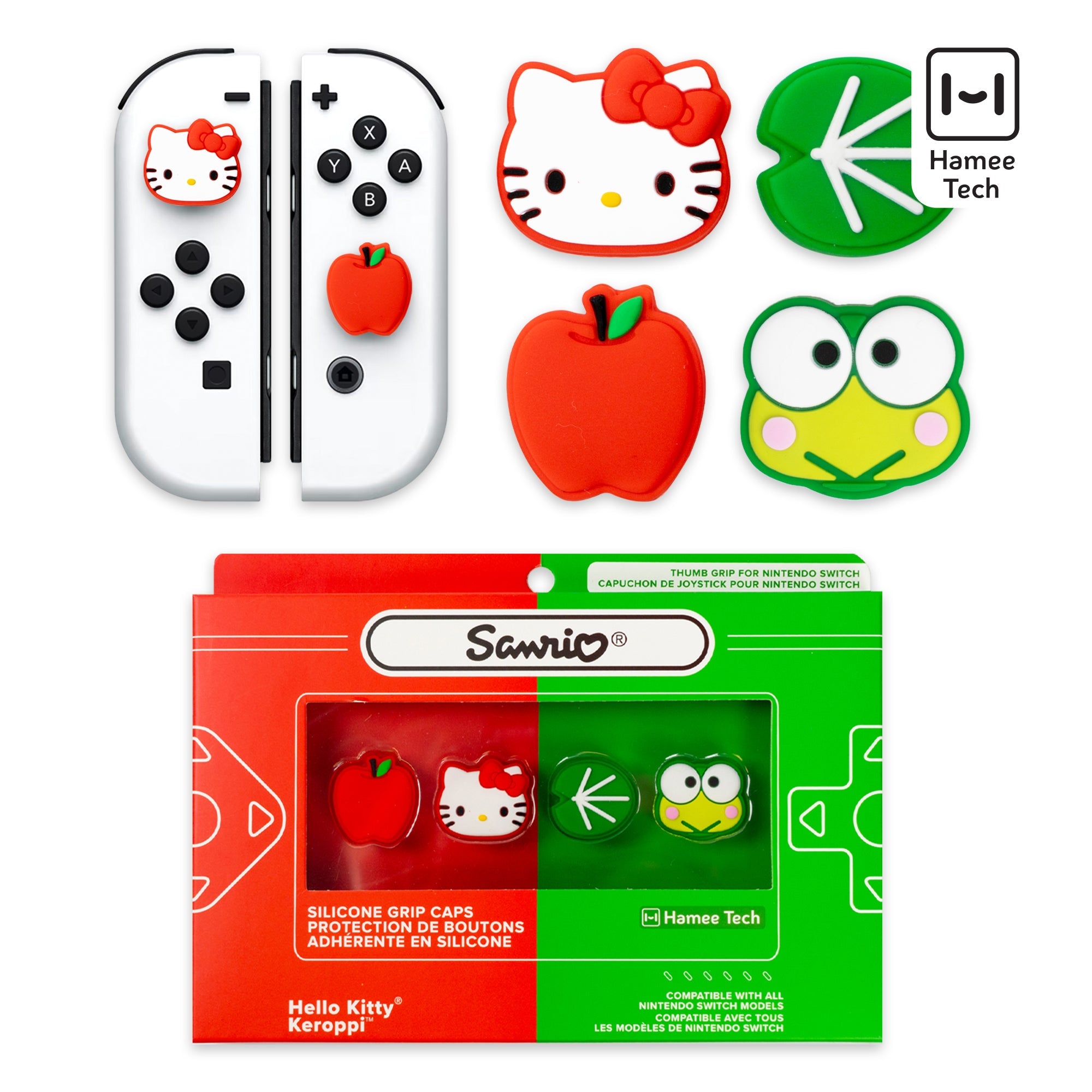 Hello Kitty and Friends Switch Grip Caps (Hello Kitty + Keroppi) Stockist Online