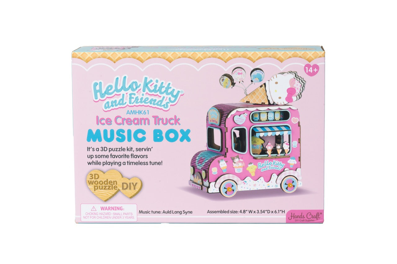 Hello Kitty and Friends Ice Cream Truck 3D Wooden Music Box Puzzle Buy Cheap Wiki