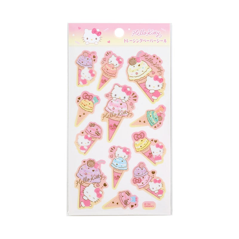 Hello Kitty Sticker Sheet (Ice Cream Party Series) Cheap Sale Inexpensive
