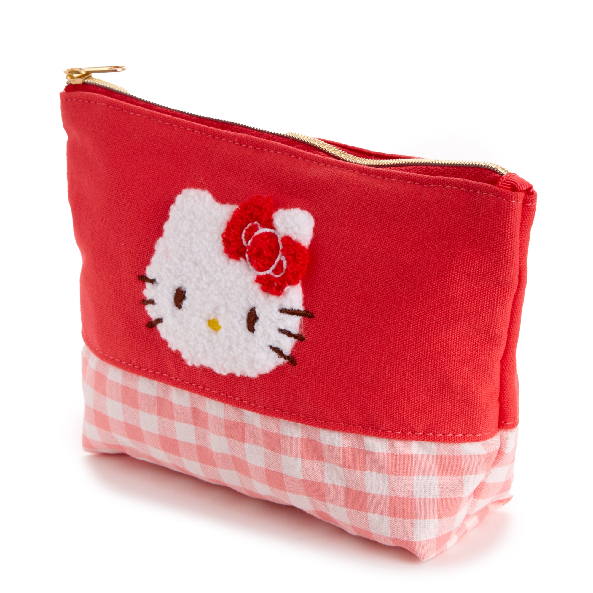 Hello Kitty Chenille Gingham Zipper Pouch Cheap Countdown Package