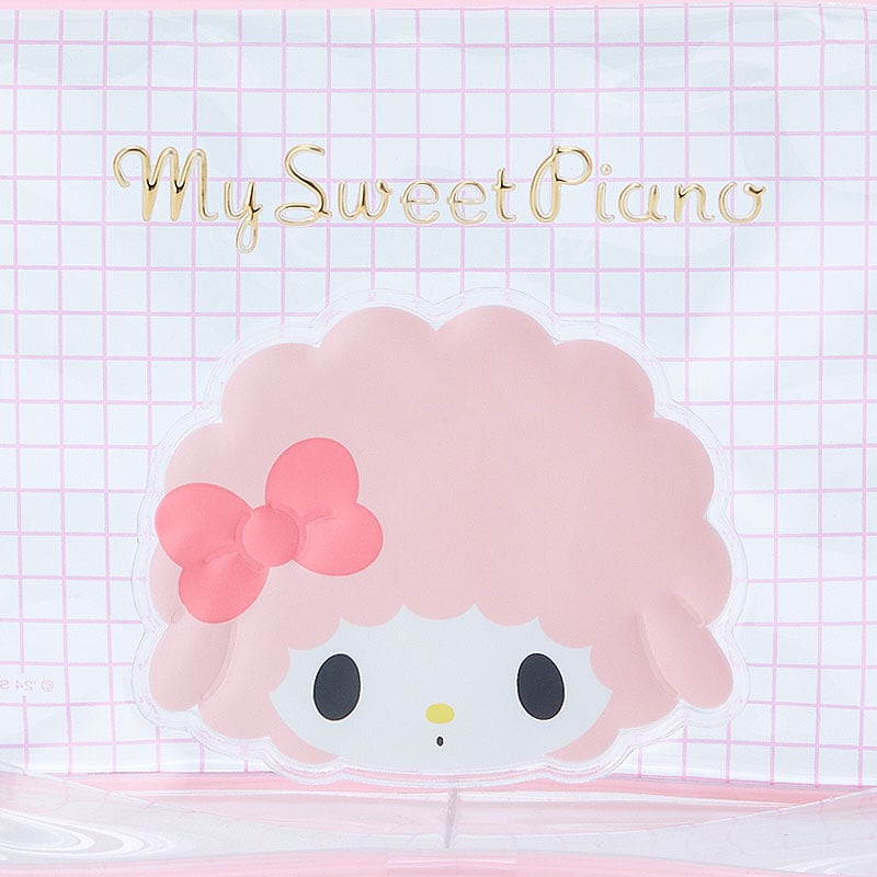 My Sweet Piano Clear Grid Zipper Pouch Outlet New Styles