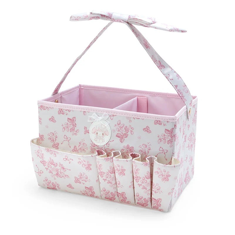 My Melody Foldable Storage Caddy (White Strawberry Series) Clearance Marketable
