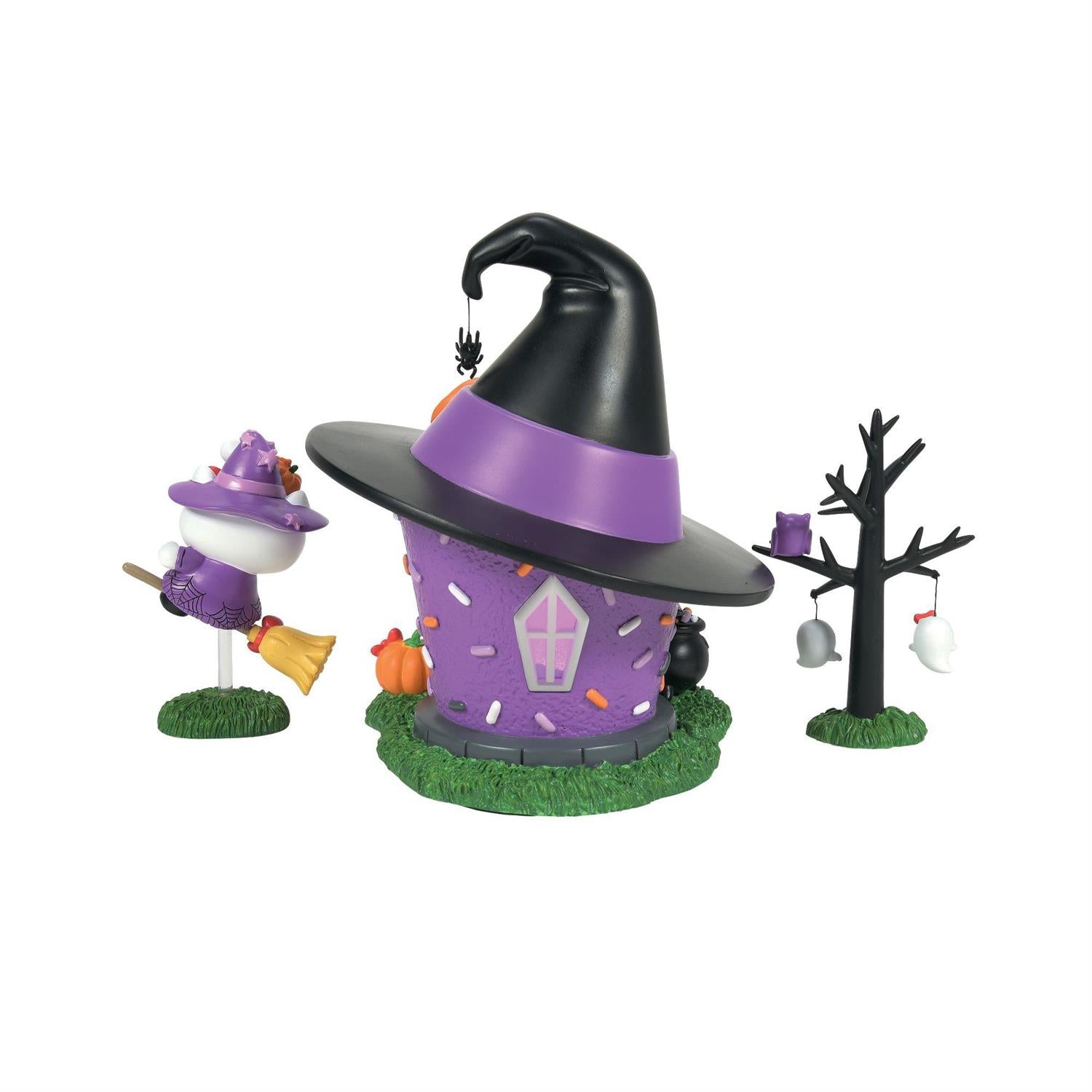 Hello Kitty's Halloween Witch Tower Figurine Set