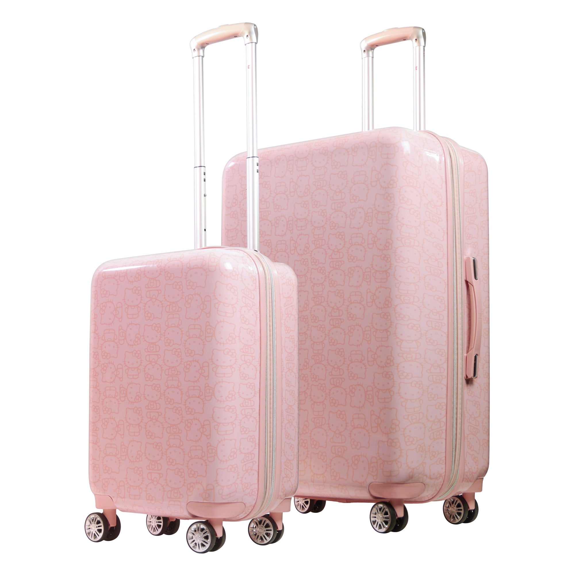 Hello Kitty x FUL Pose 2-Pc Hardshell Luggage (Pink) Release Dates Authentic