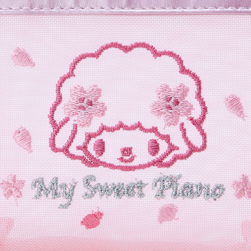 My Sweet Piano Mesh Zipper Pouch (Pink Sakura Series) Visa Payment