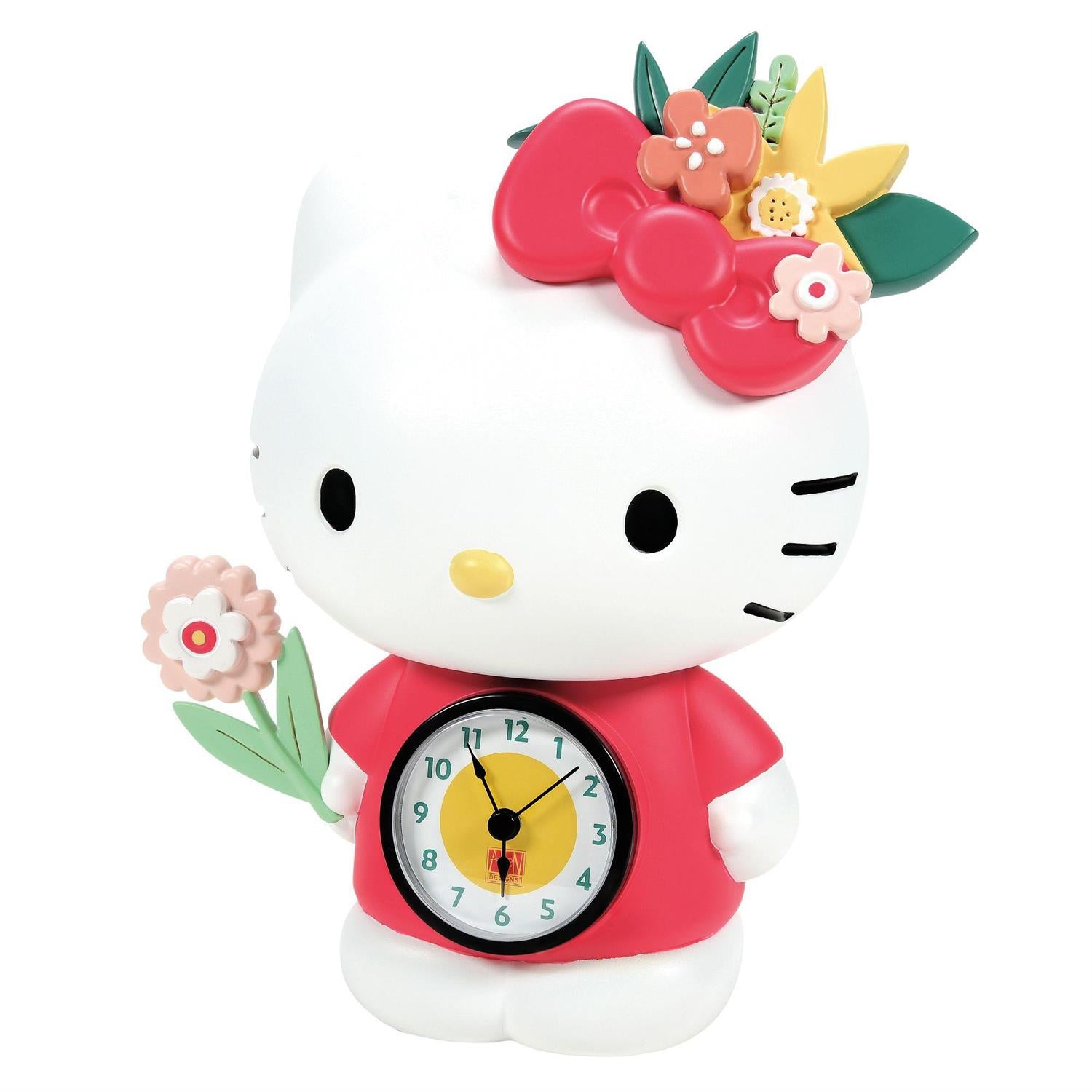 Hello Kitty Blossoms Desk Clock Cheap Pices Authentic