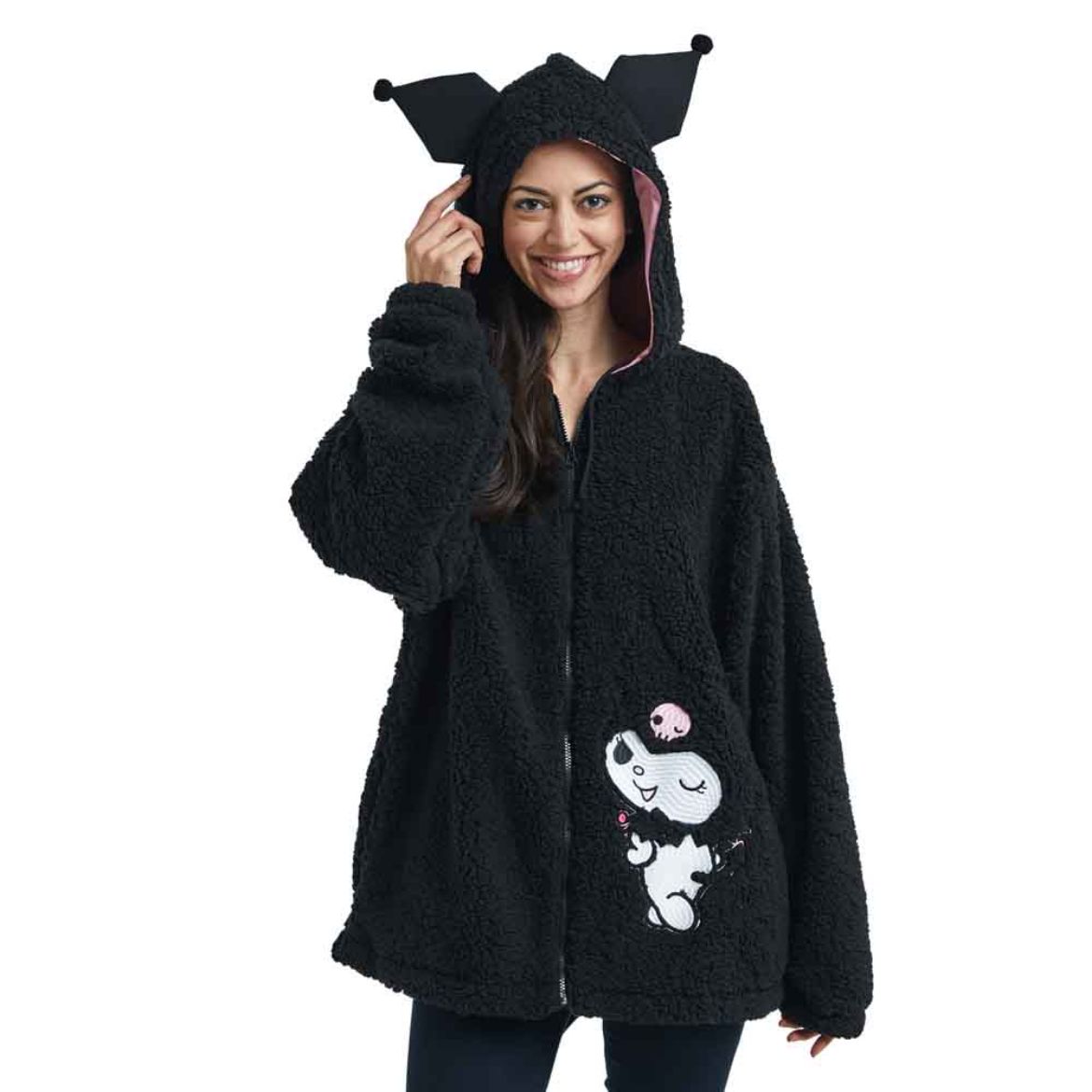 Kuromi Cozy Sherpa Zip Lounge Hoodie Footlocker Finishline Sale Online