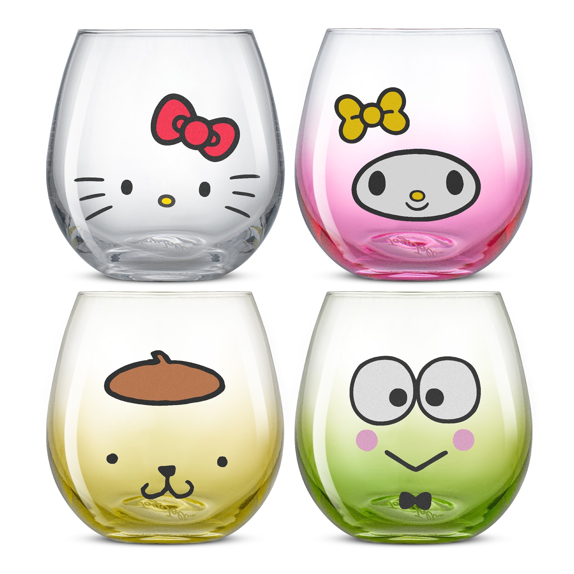 Hello Kitty and Friends Hello Sippy Stemless Glasses (Set of 4) Clearance Wide Range Of