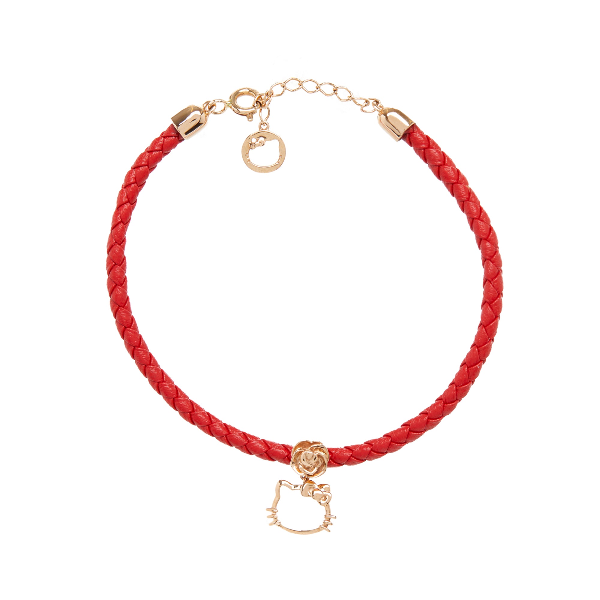 Hello Kitty x Chow Tai Fook Rose Silhouette 18K Gold Red Bracelet Best Sale Online