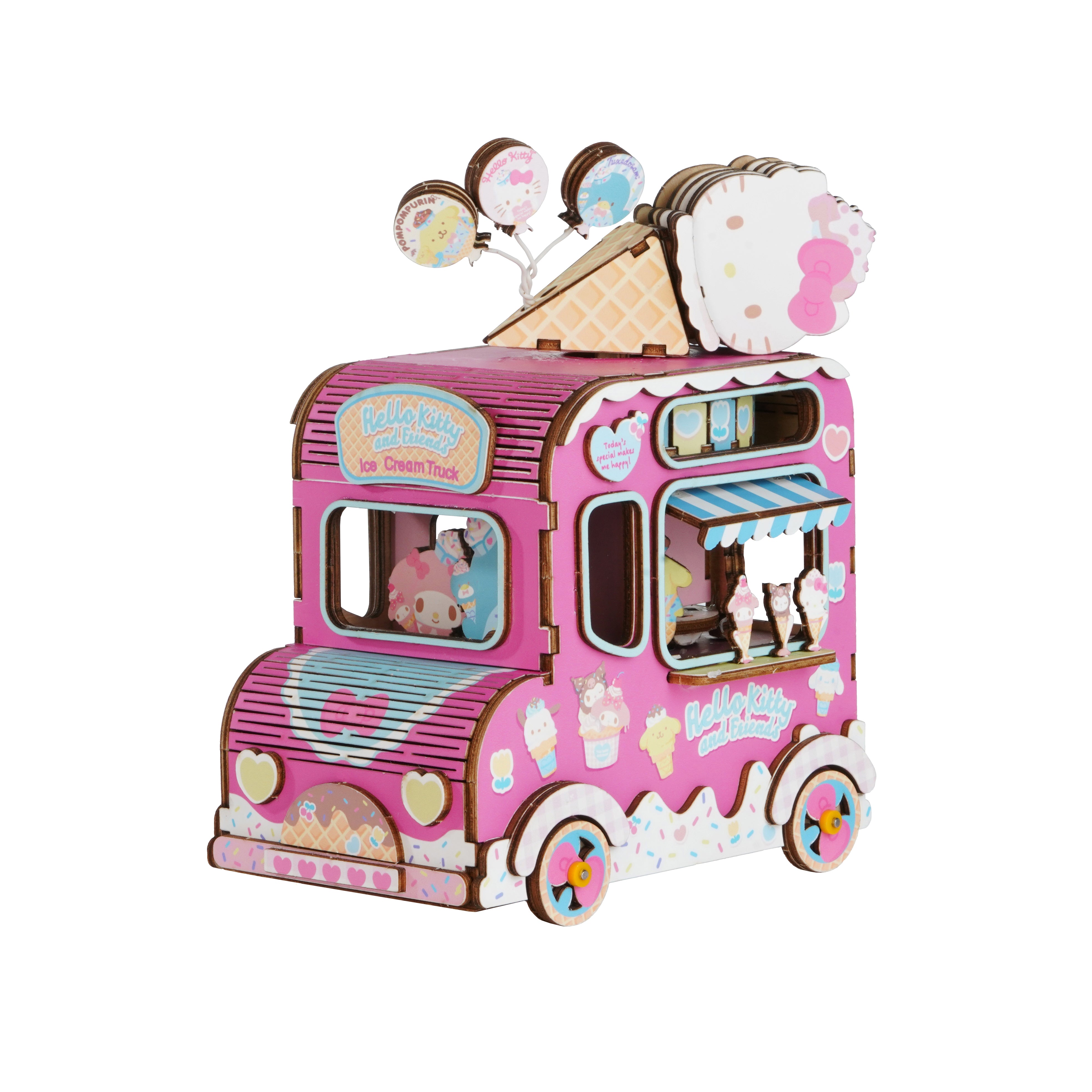 Hello Kitty and Friends Ice Cream Truck 3D Wooden Music Box Puzzle Buy Cheap Wiki