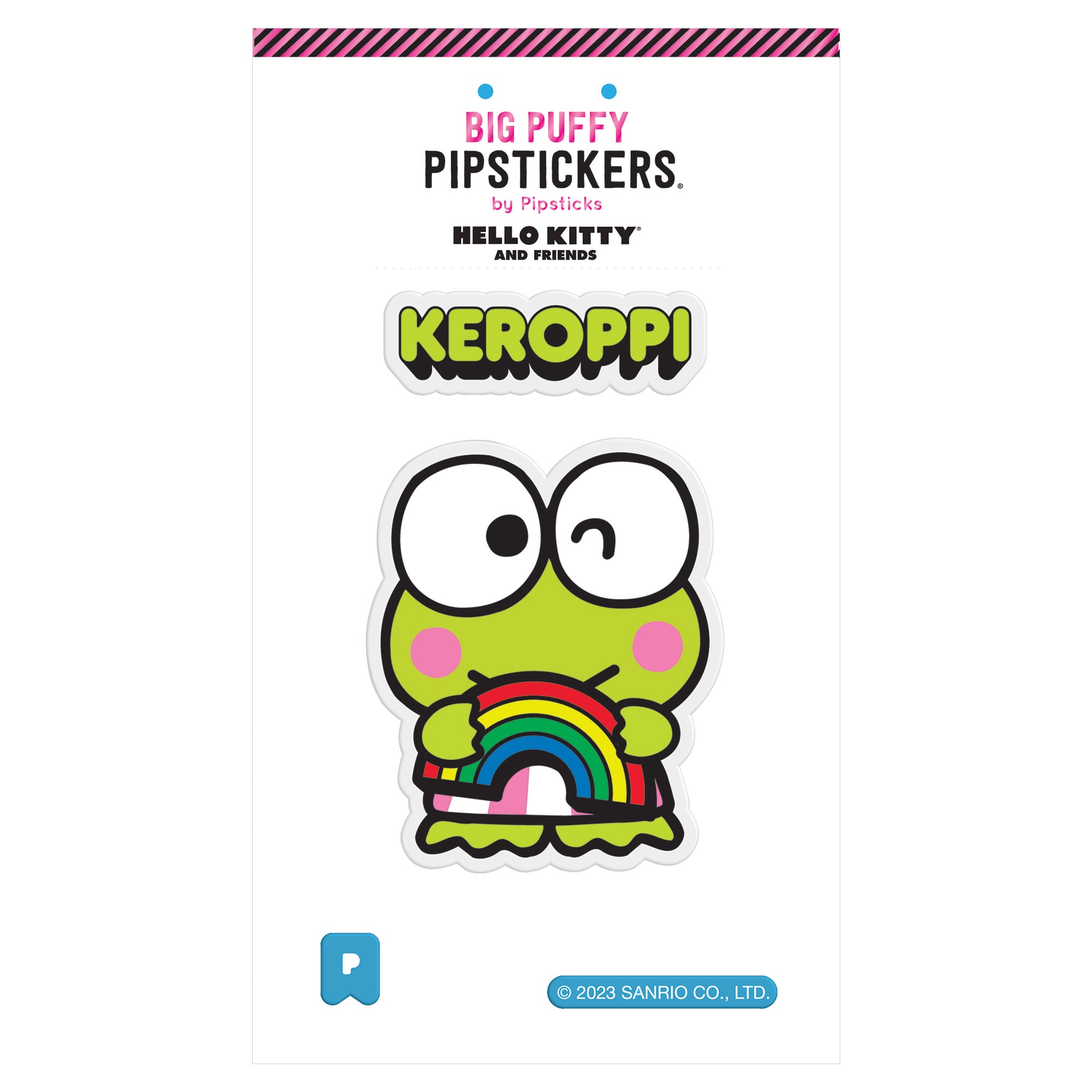 Keroppi x Pipsticks Big Puffy Sticker Clearance Amazon