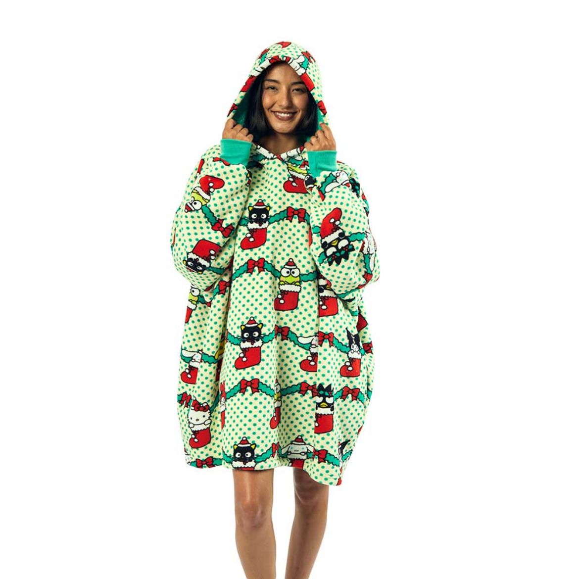 Hello Kitty and Friends Holiday Stockings Lounge Hoodie Sale Genuine