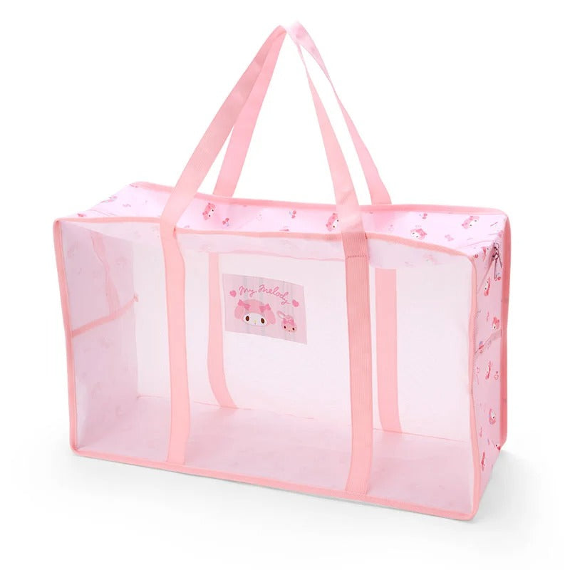 My Melody Mesh Storage Tote (Large) Outlet View