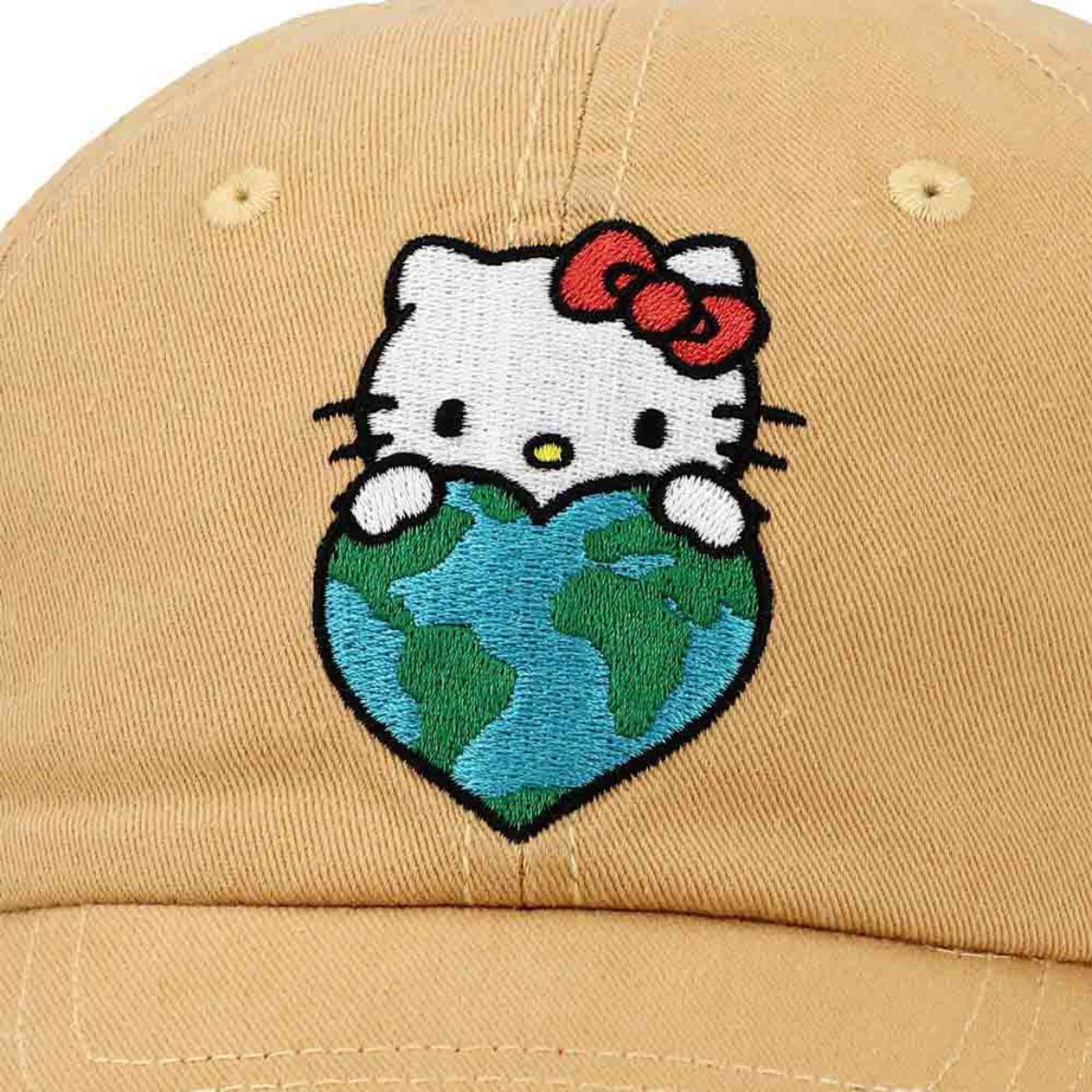 Hello Kitty I Love Earth Embroidered Hat Free Shipping Shop Offer