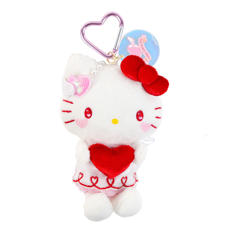 Hello Kitty Bright Plush Mascot Keychain  (Bright and Dark Angel Series) Online Online For Sale