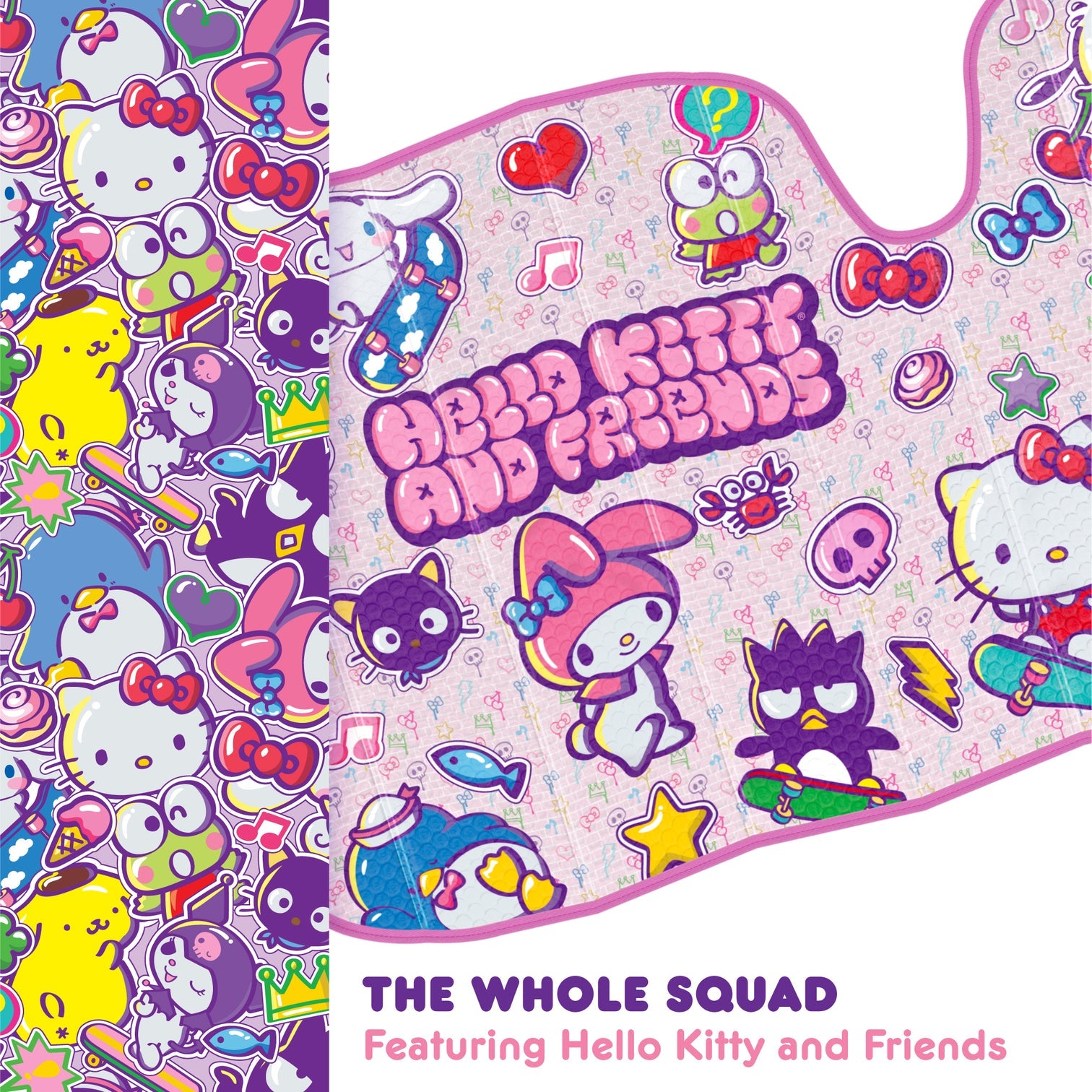 Hello Kitty and Friends Car Sun Shade (Kawaii Fun) Shop Offer Cheap Online