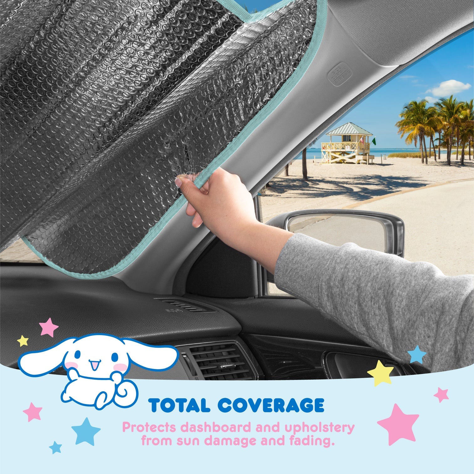 Cinnamoroll Car Sun Shade (Lemon Chill) For Sale Free Shipping