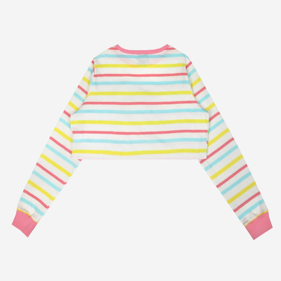 Cinnamoroll x Dumbgood Striped Crop Longsleeve Cheap Low Cost