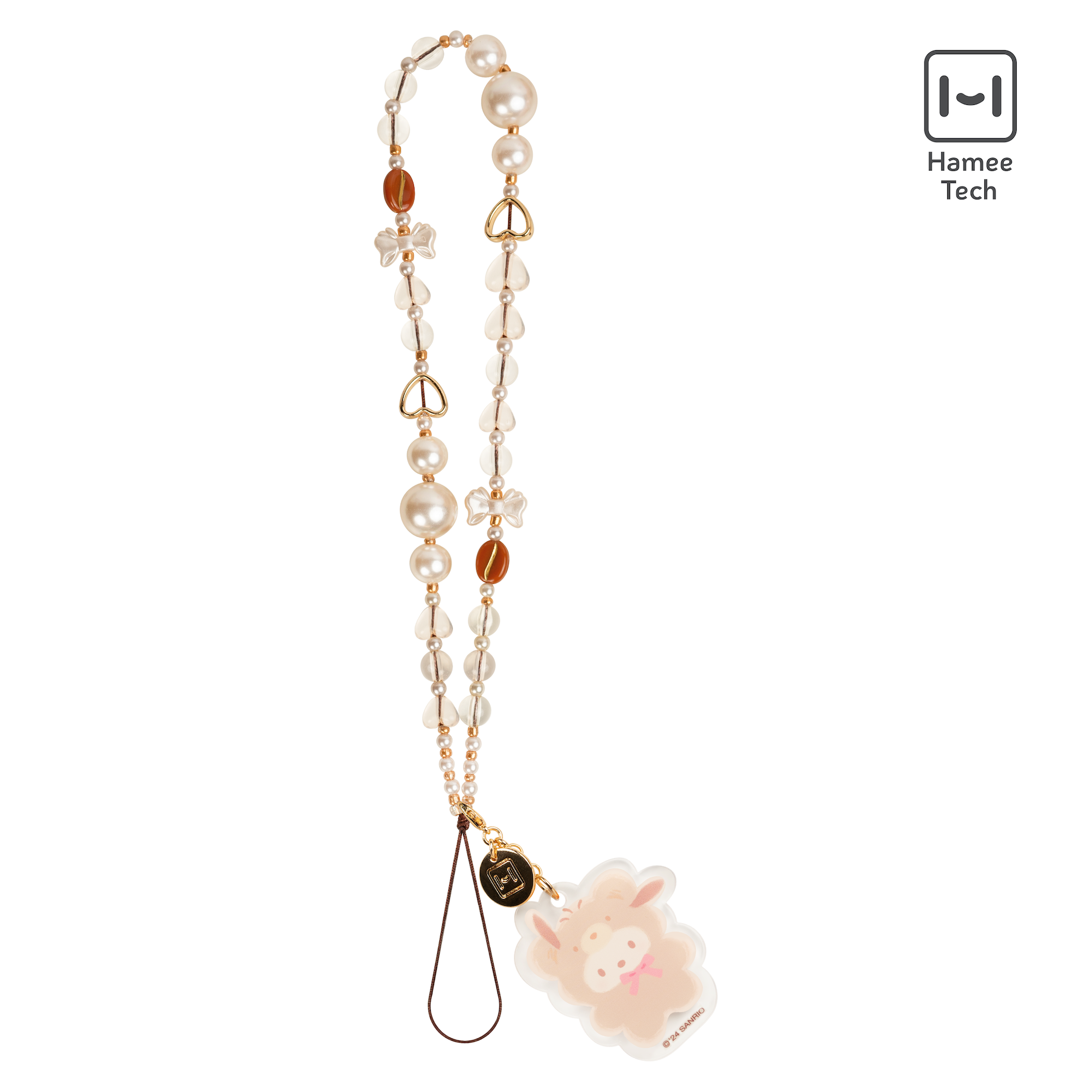 Pochacco Latte Bear Beaded Charm Mobile Phone Wrist Strap Cheap Sale Good Selling