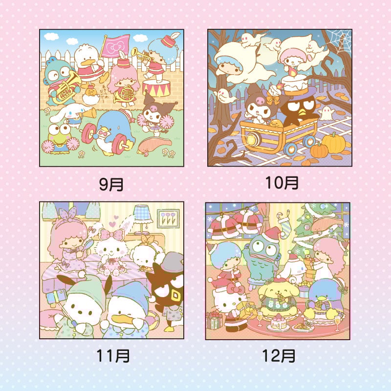 Sanrio Characters 2025 Wall Calendar Cheap Sale 100% Original