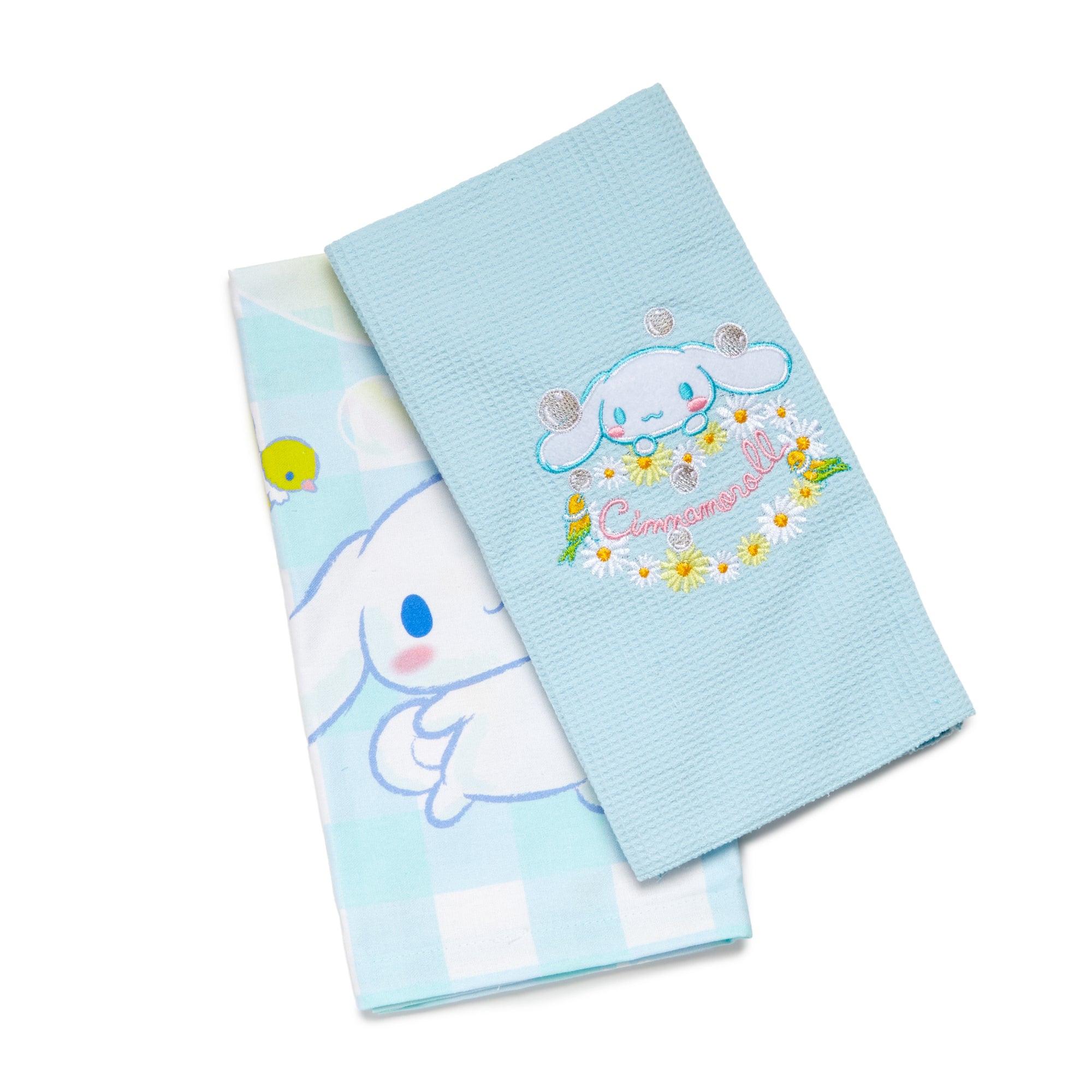 Cinnamoroll Gingham Floral Kitchen Towel Set From China