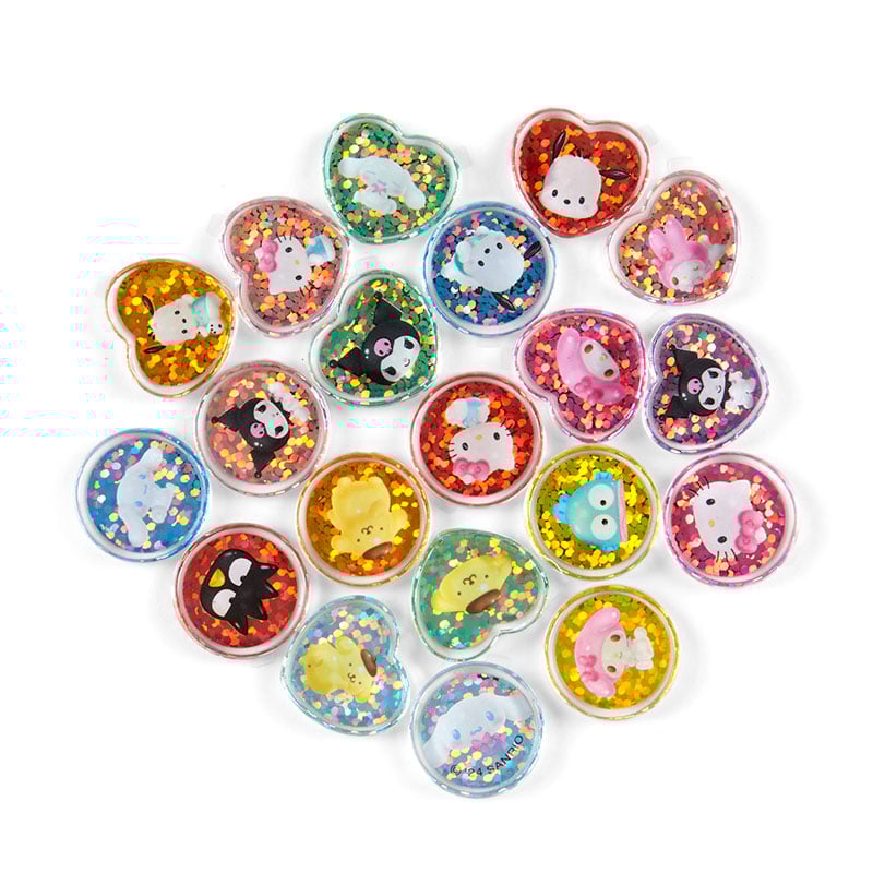 Sanrio Characters 20-Pc Mini Glitter Sticker Pack Free Shipping Fake