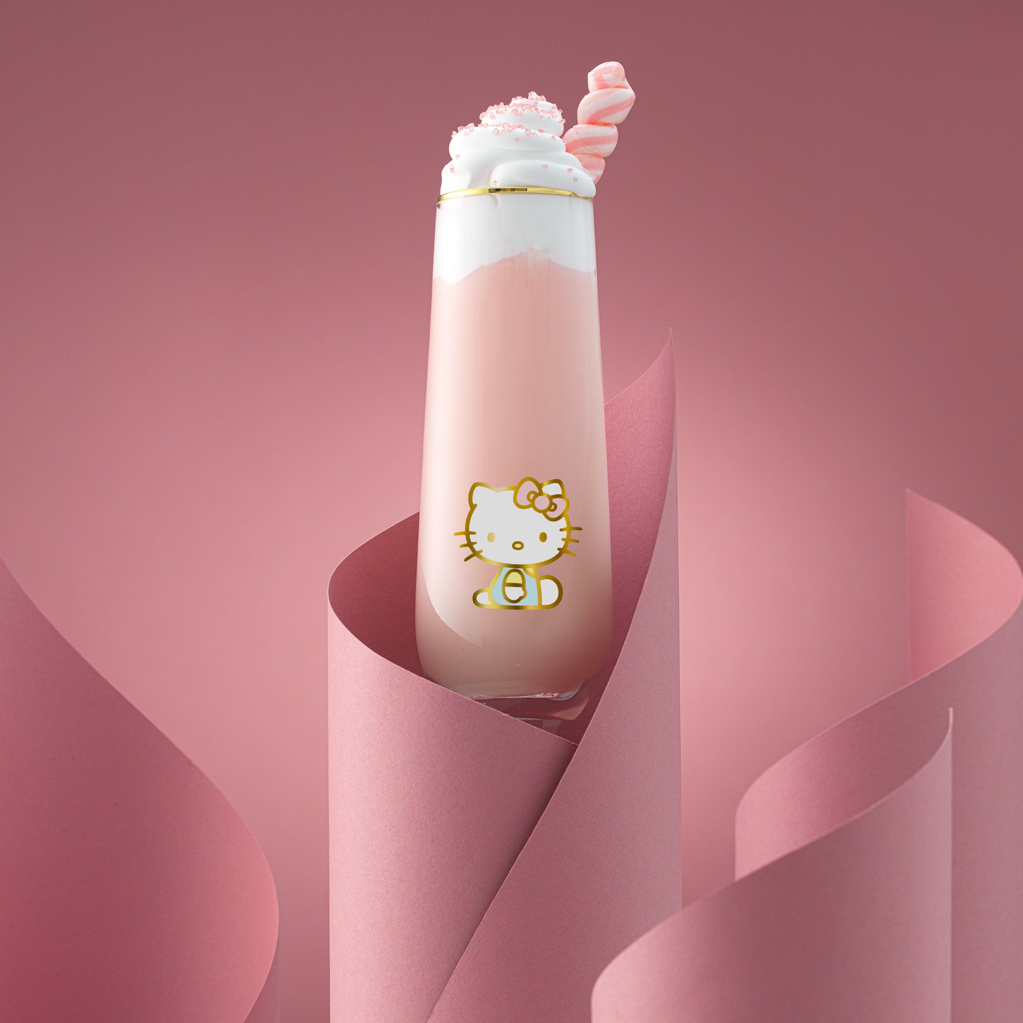 Hello Kitty Stay Gold Stemless Flutes (Set of 4) Sale Finishline
