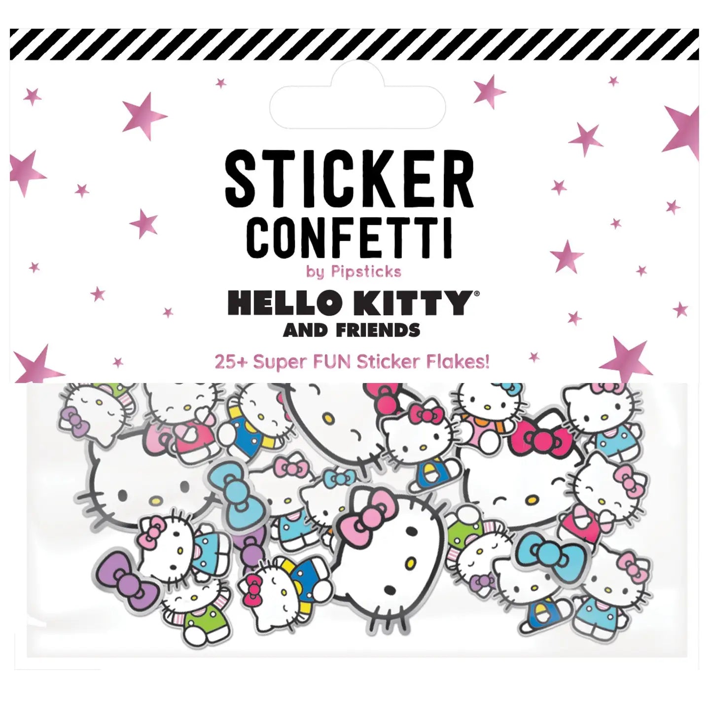 Hello Kitty x Pipsticks Color Me Happy Sticker Confetti Outlet New Arrival