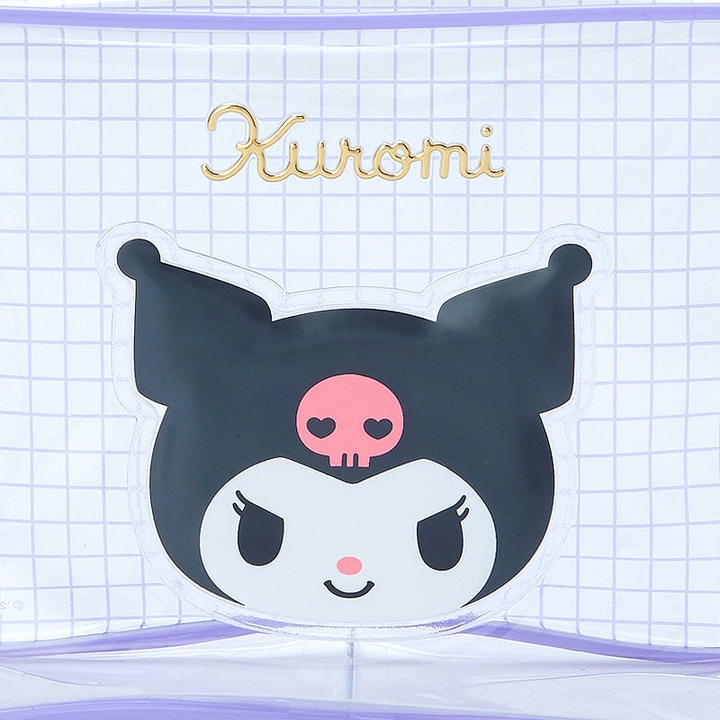 Kuromi Clear Grid Zipper Pouch Original Cheap Online