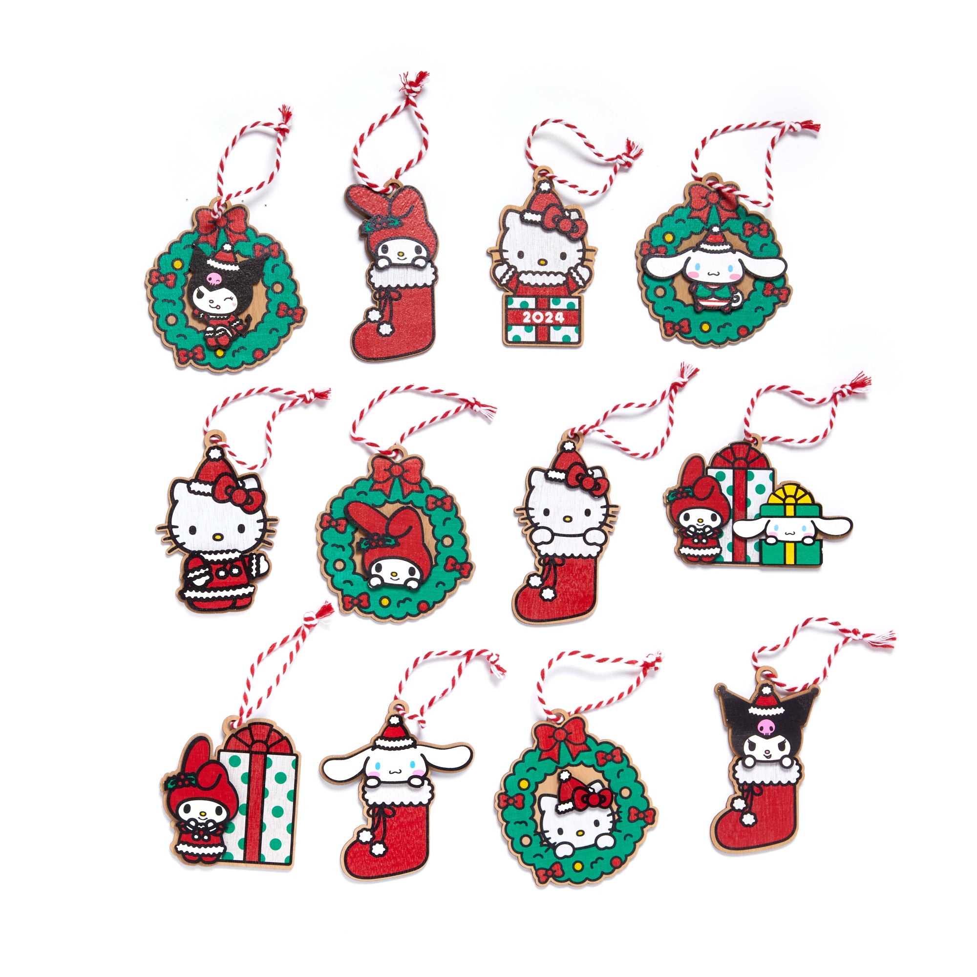 Hello Kitty and Friends 2024 12-Pc Ornament Set Discount