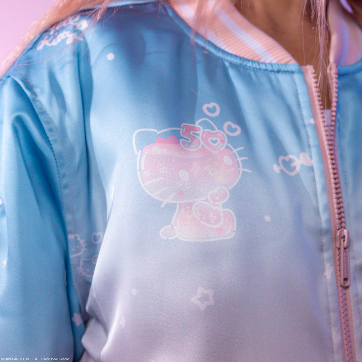 Hello Kitty 50th Anniversary JapanLA Souvenir Jacket For Sale For Sale