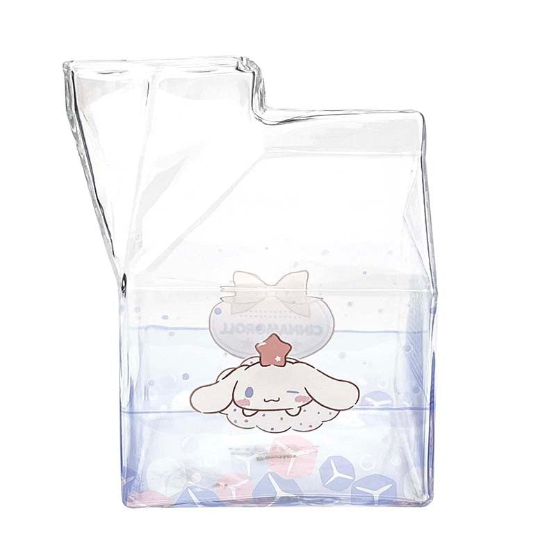 Cinnamoroll Kawaii Glass Milk Carton Cup Clearance Best