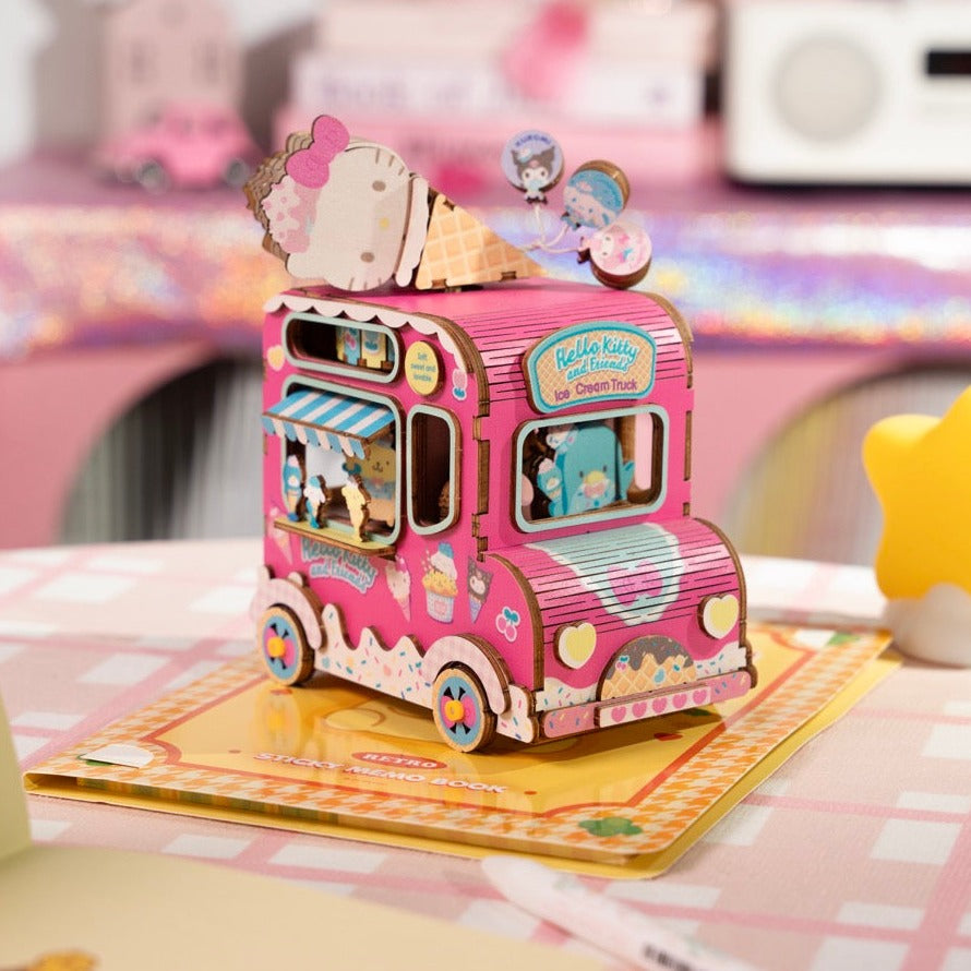 Hello Kitty and Friends Ice Cream Truck 3D Wooden Music Box Puzzle Buy Cheap Wiki