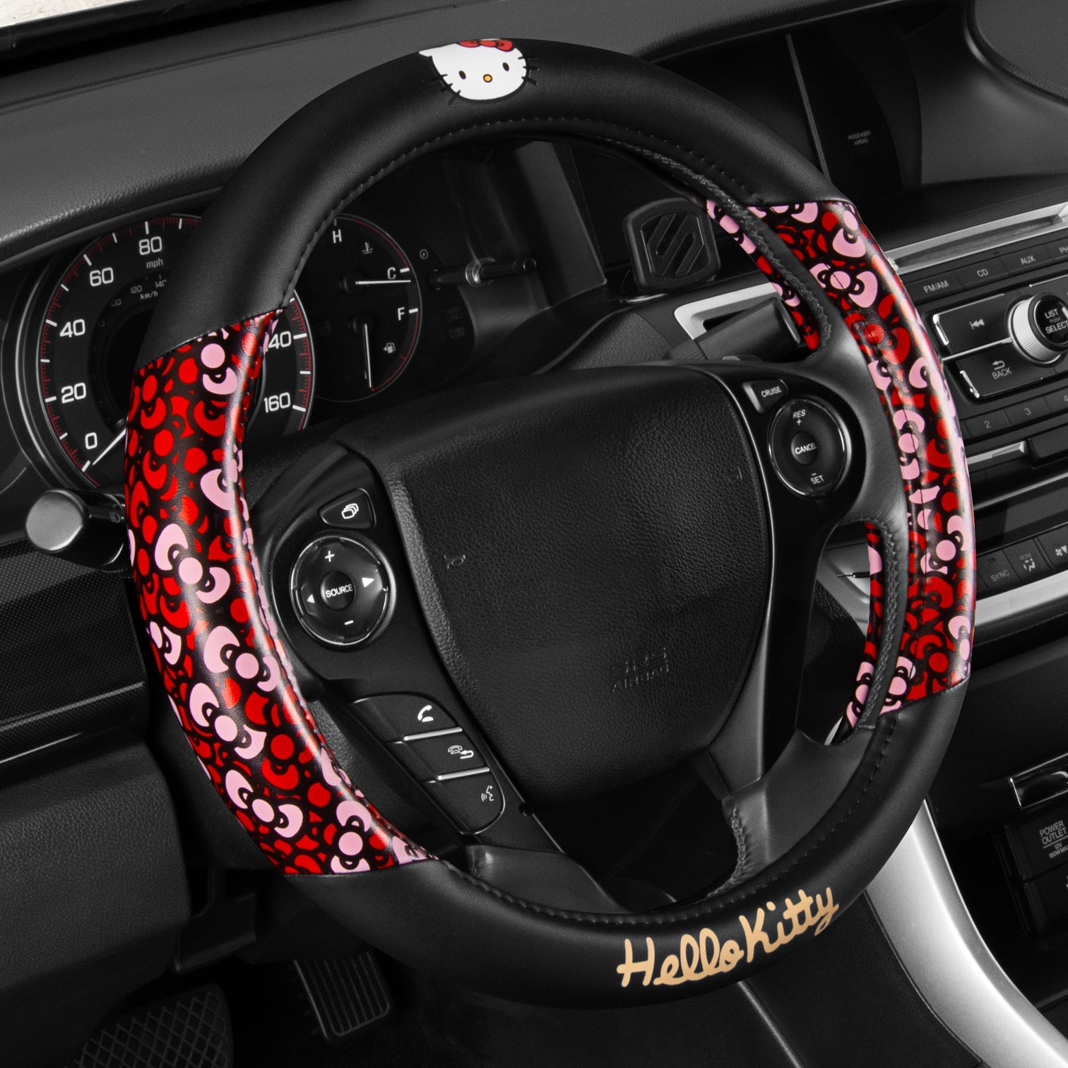 Hello Kitty Red Bow Steering Wheel Cover Shipping Discount Authentic