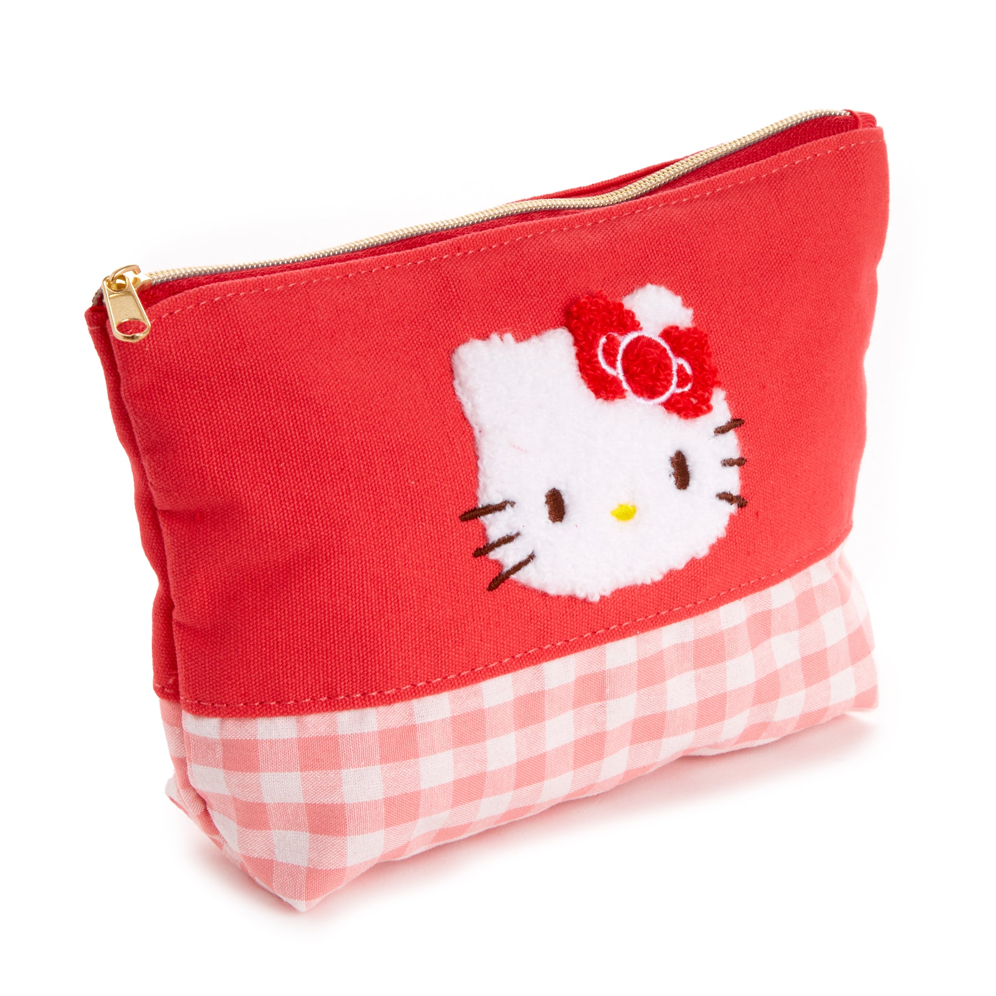 Hello Kitty Chenille Gingham Zipper Pouch Cheap Countdown Package