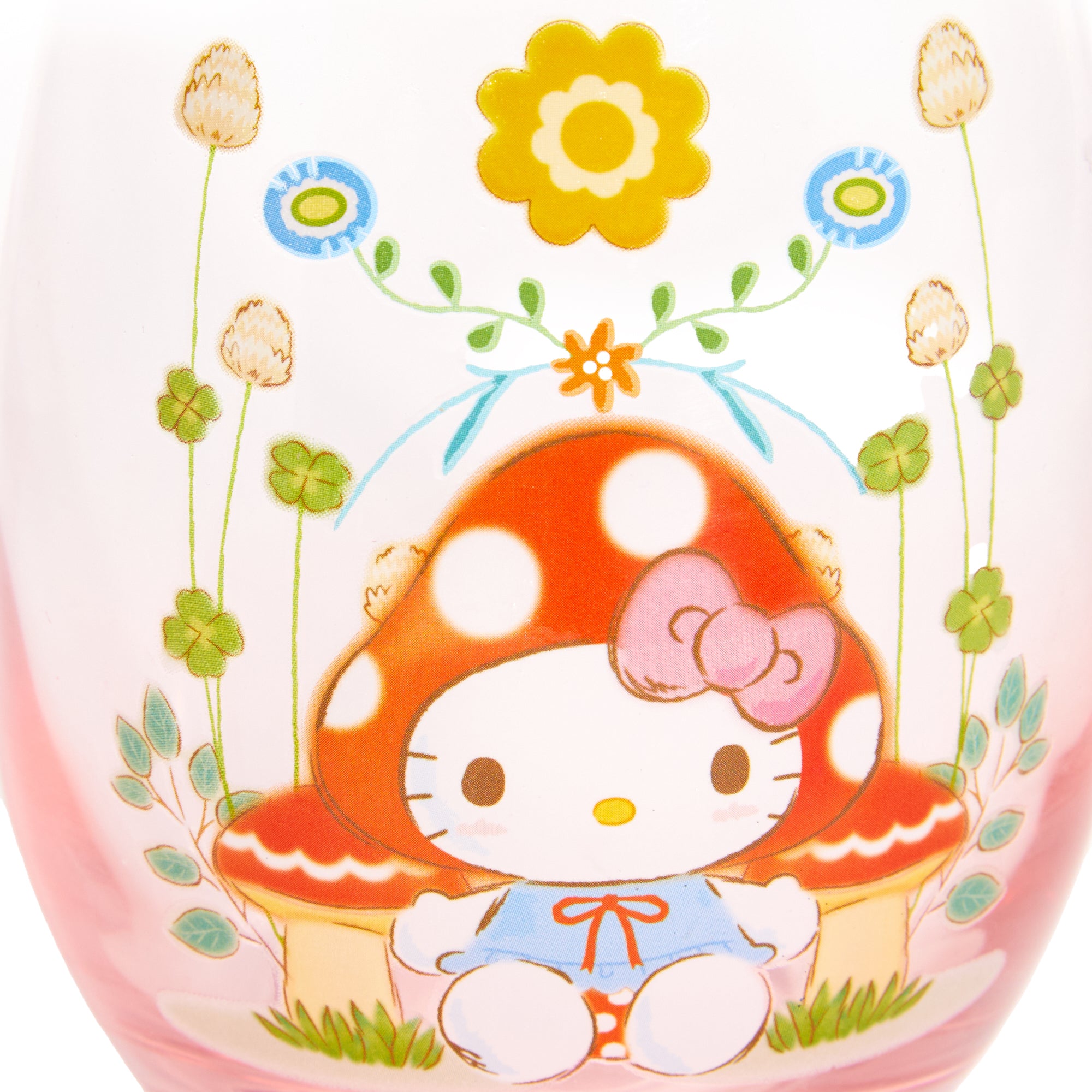 Hello Kitty Mushroom Glass Tumbler Clearance Store For Sale