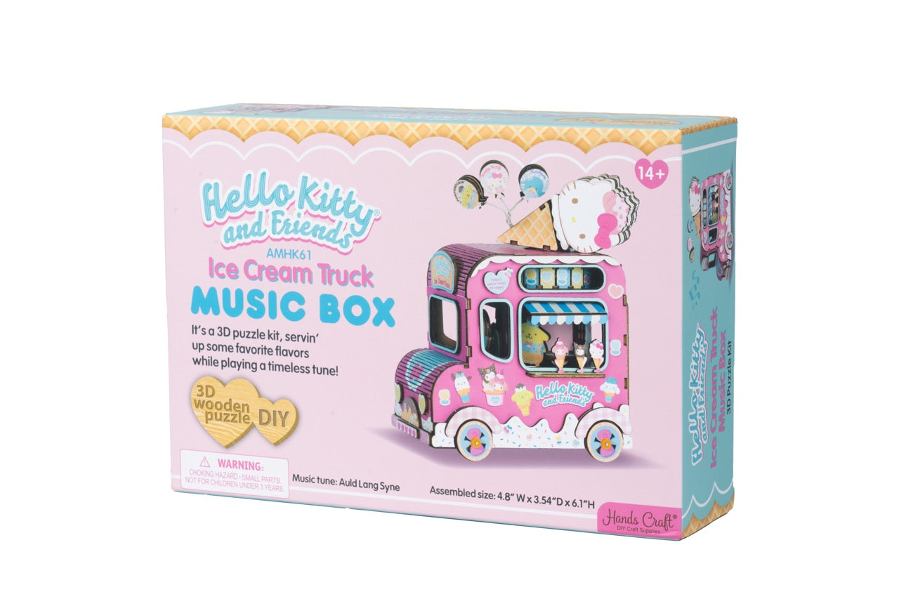 Hello Kitty and Friends Ice Cream Truck 3D Wooden Music Box Puzzle Buy Cheap Wiki