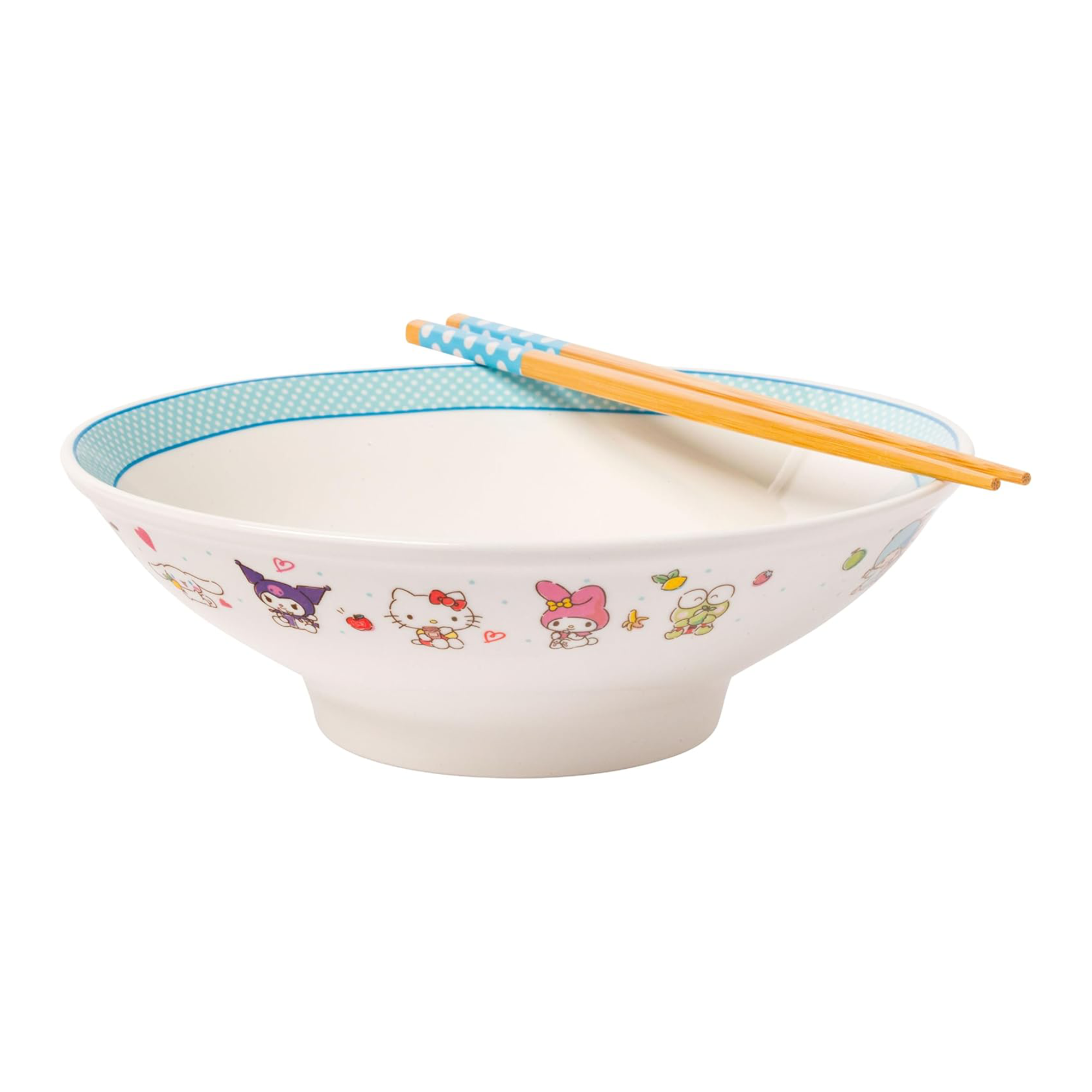 Hello Kitty and Friends Ceramic Noodle Bowl and Chopstick Set (Lunch Friends) For Cheap Sale Online