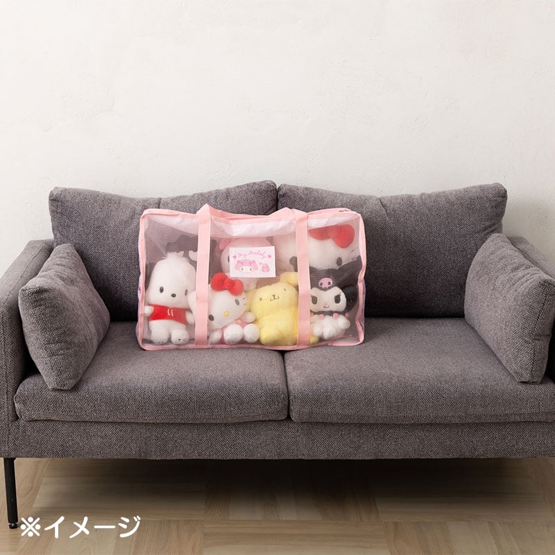 My Melody Mesh Storage Tote (Large) Outlet View