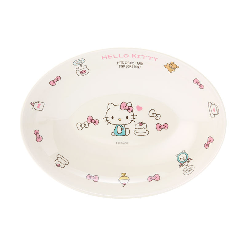 Hello Kitty Oval Melamine Plate Recommend