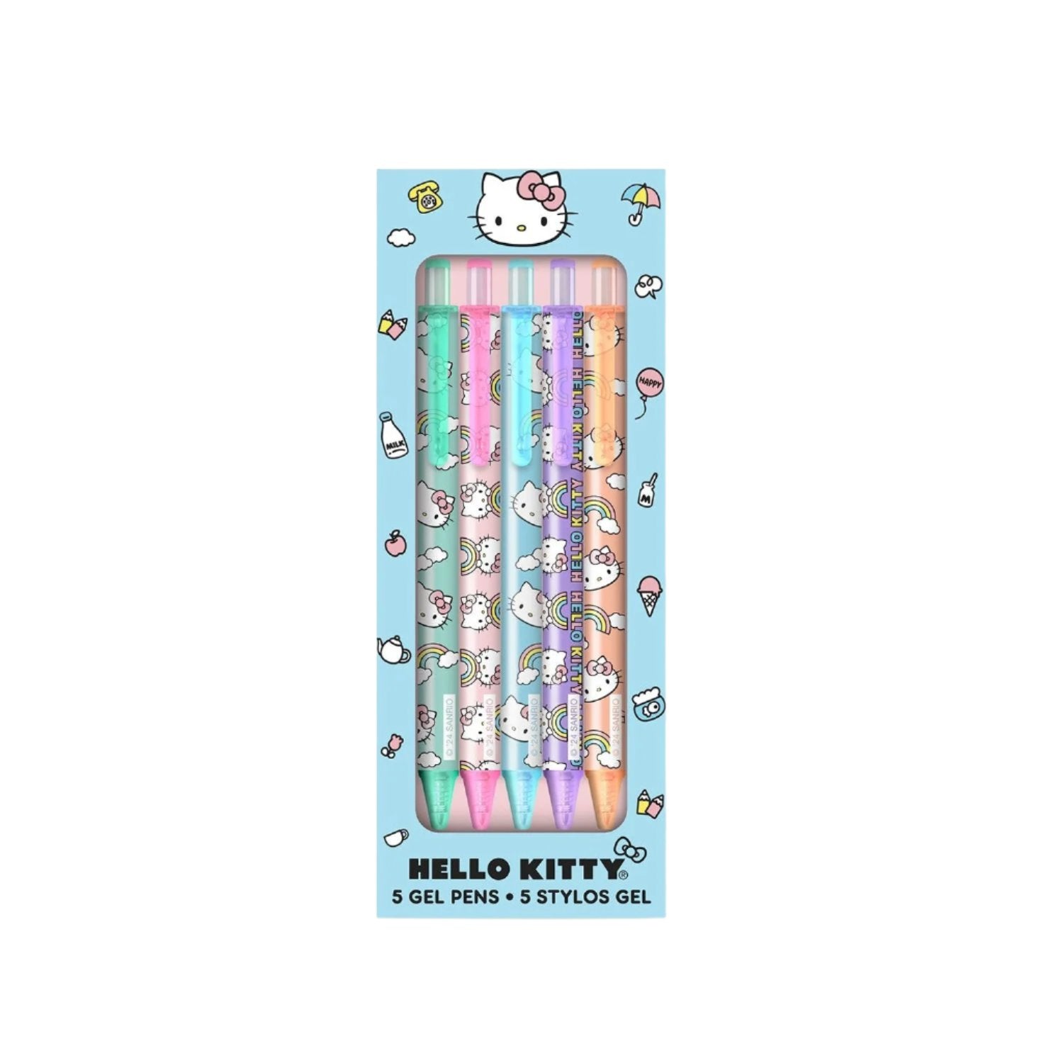 Hello Kitty x Studio Oh! Classic Blue Gel Pens Free Shipping Looking For