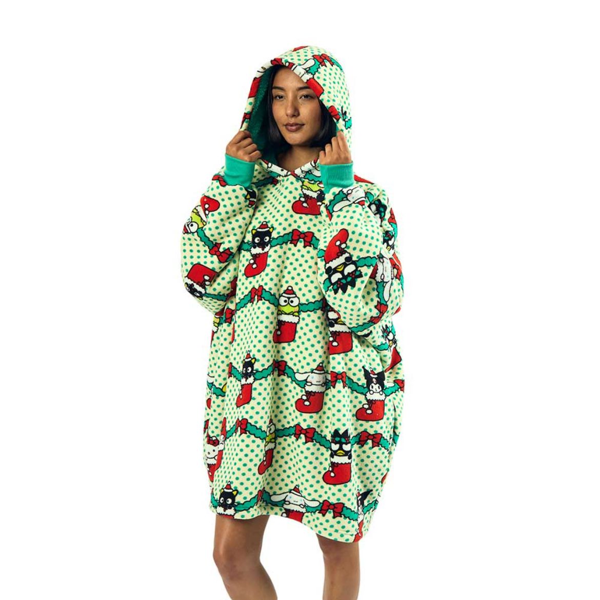 Hello Kitty and Friends Holiday Stockings Lounge Hoodie Sale Genuine