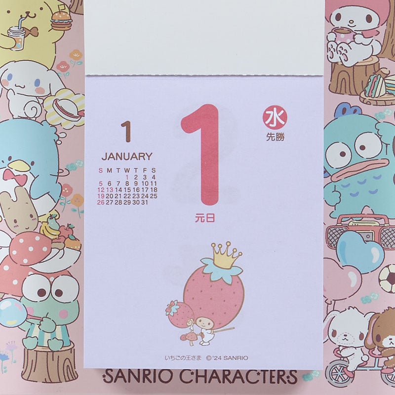 Sanrio Characters 2025 Daily Wall Calendar Outlet Discount Sale