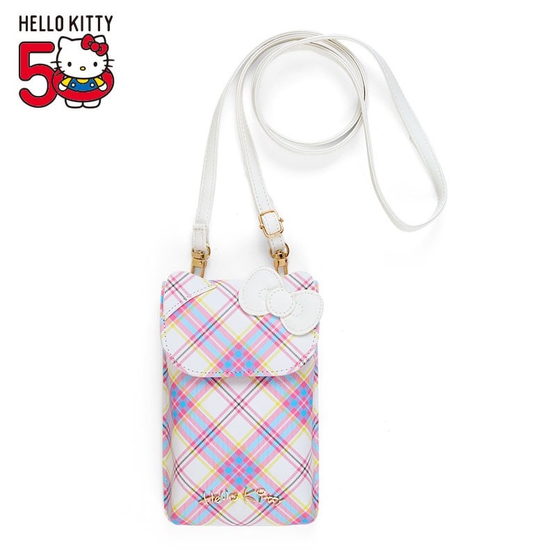 Hello Kitty Crossbody Phone Bag (Hello Kitty Dress Tartan Series) Clearance With Credit Card