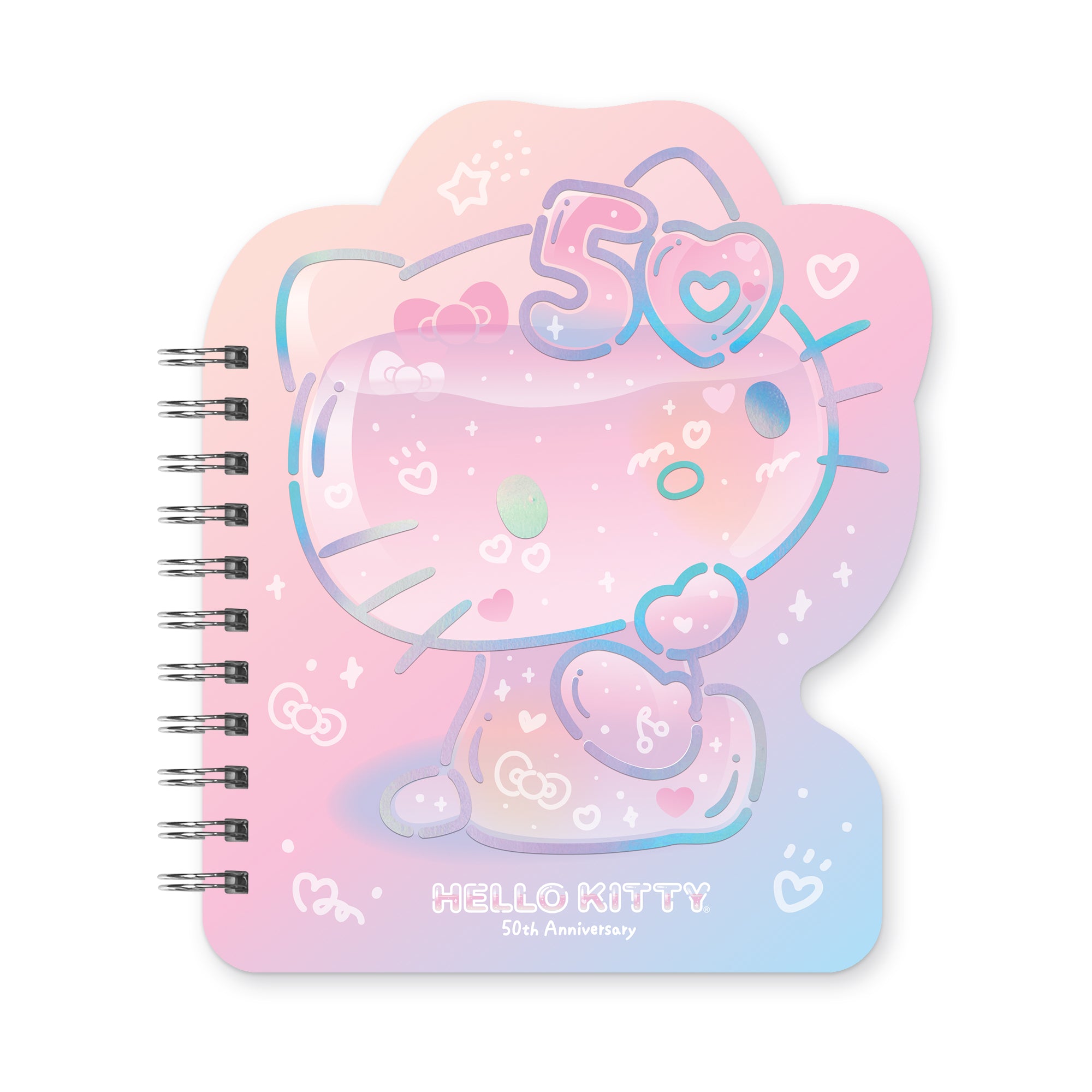 Hello Kitty x Studio Oh! 50th Anniversary Die-Cut Spiral Notebook Discount Online Online