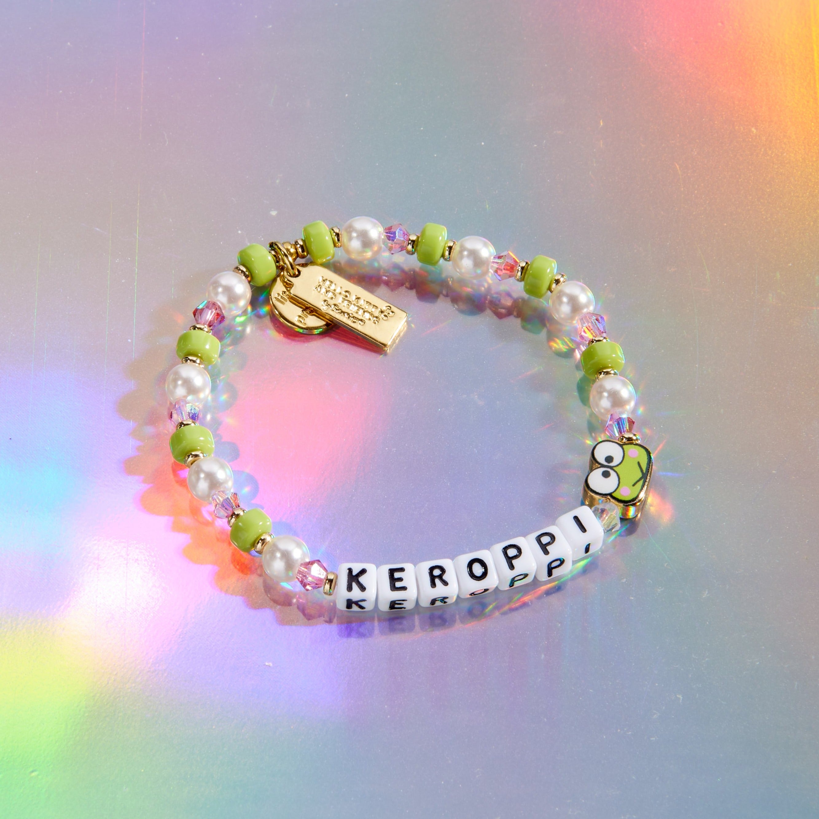 Keroppi x Little Words Project Beaded Bracelet Sale Fast Delivery