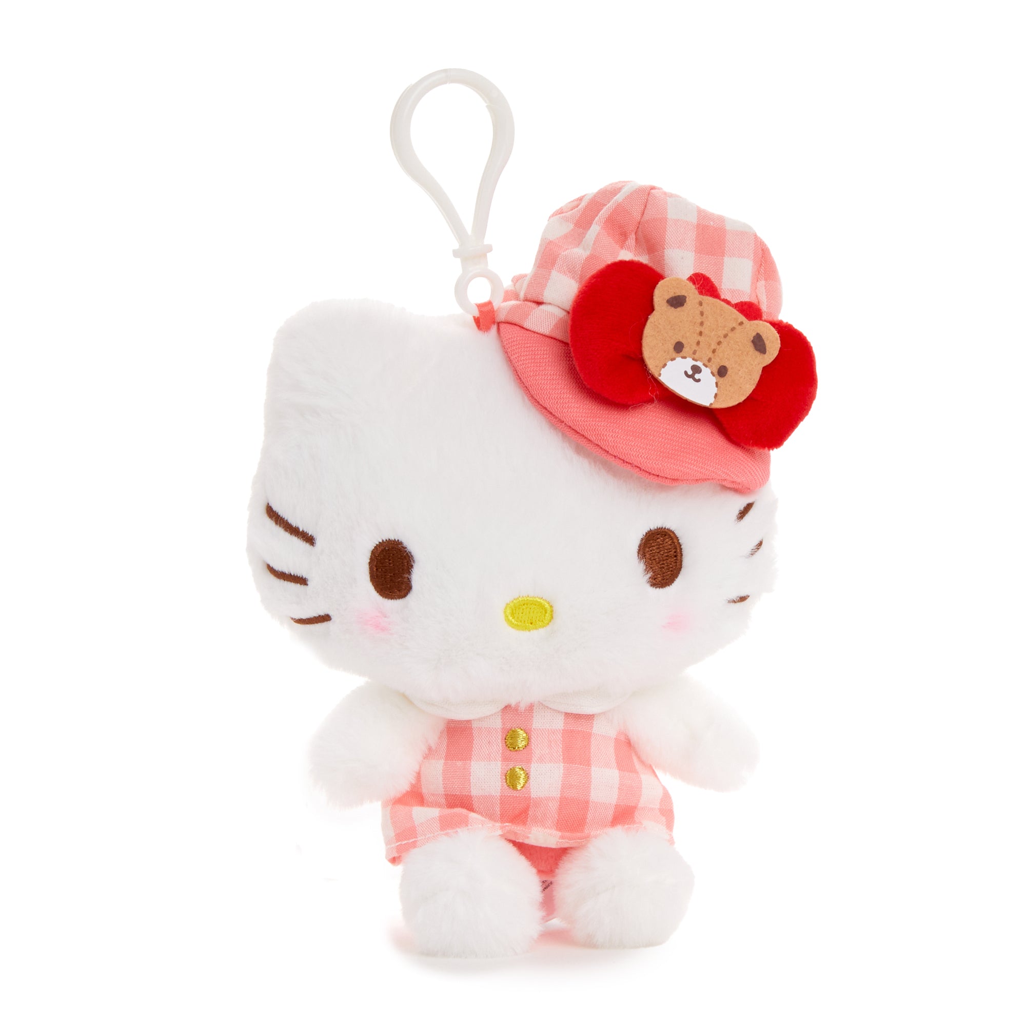 Hello Kitty Plush Mascot Clip (Gingham Cap Series) Cheap Genuine