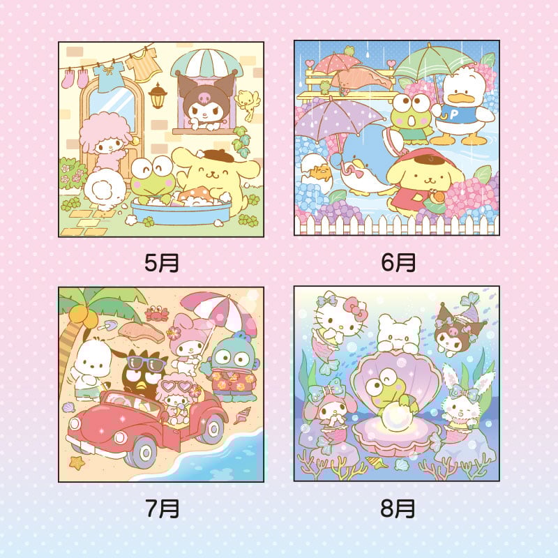 Sanrio Characters 2025 Wall Calendar Cheap Sale 100% Original