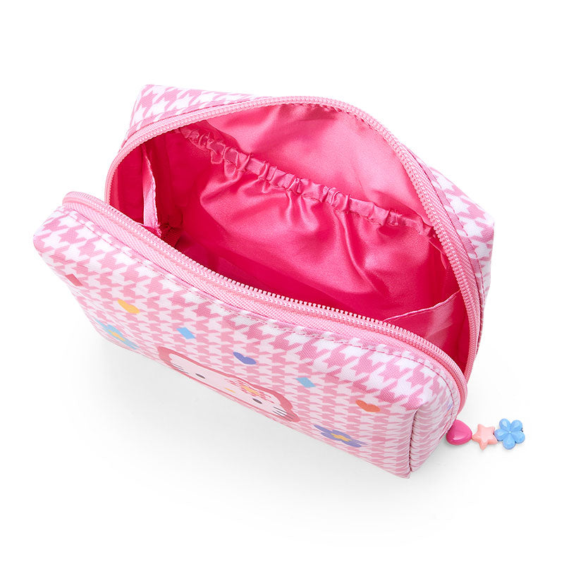 Hello Kitty Zipper Pouch (Floral Houndstooth Series) Geniue Stockist Cheap Online